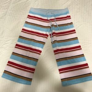 Juicy Couture Striped Terry Crop Pants
